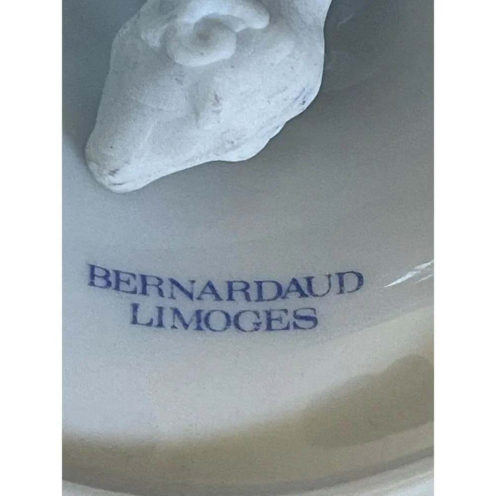 Vintage Bernardaud Limoges Porcelain Bell With Flower Motif Made In France‎ GUC
